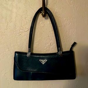 Navy blue vintage Prada purse
